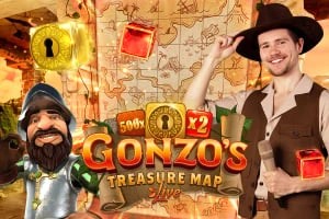 Gonzo&#039;s Treasure Map game by Evolution – logo hosted on LeBull Casino