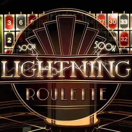 Lightning Roulette slot logo by Evolution at LeBull Casino