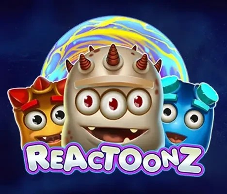 Reactoonz slot logo by Play&#039;n GO at LeBull Casino